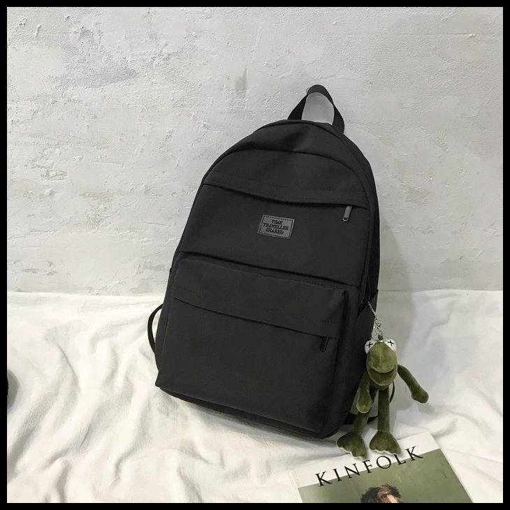 Capacious backpack, brand shoulder bag, Korean style, for teenagers, for students