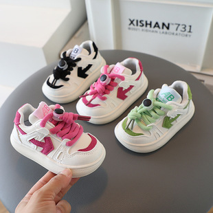 2023 New Autumn New Shoes Boys' Shoes Girls' Sports Shoes Toddler Trbottomy Shoes Soft Sole Baby Toddler Shoes