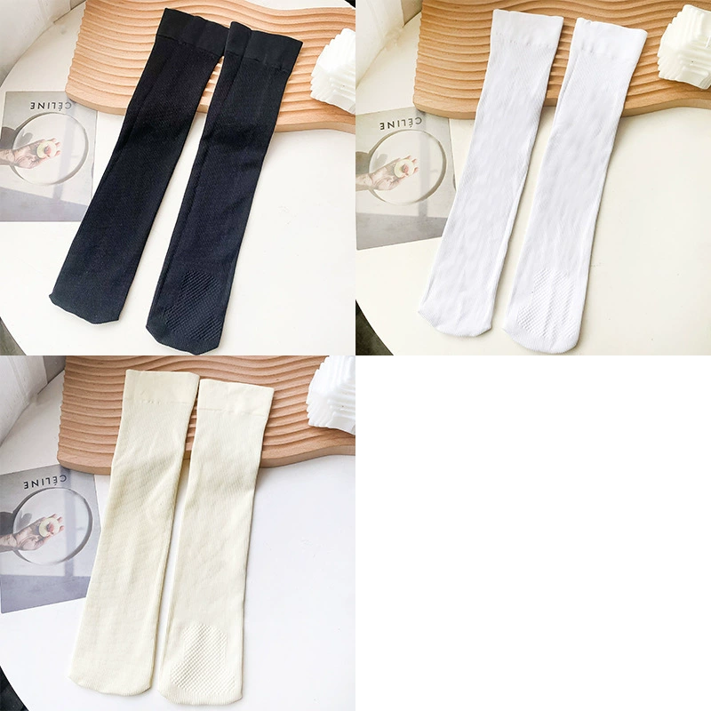 Summer thin student pleated skirt, knee socks