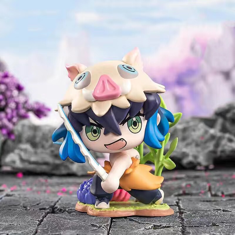 鬼滅の刃盲箱潮游手手手游生花シリーズかわいい弥豆炭治郎デスクトップ自動車振り子|undefined