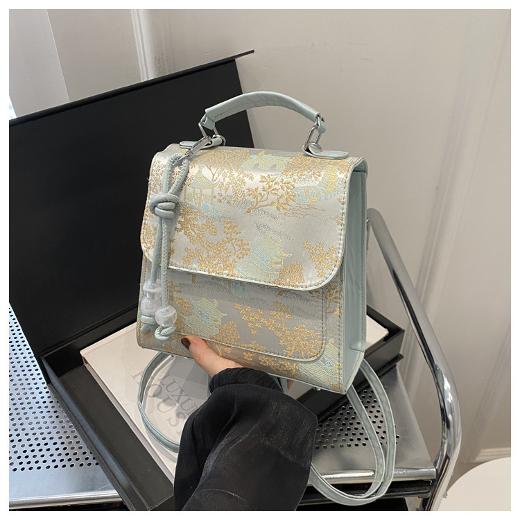 2024 New Style Fashion Design One Shoulder Crossbody Bag with Western Style, Pure Color, Fresh Underarm Texture_voghion.com