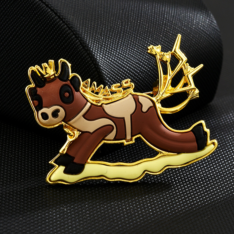 25g Weight Brooches Classification Daily Occasion Alloy Material Animal, Cartoon Pattern Unisex Gender Enamel, Plating Design Cute, Simple Style Style Cute Simple Style Pin Animal Cartoon Alloy Enamel Plating Unisex Brooches 1