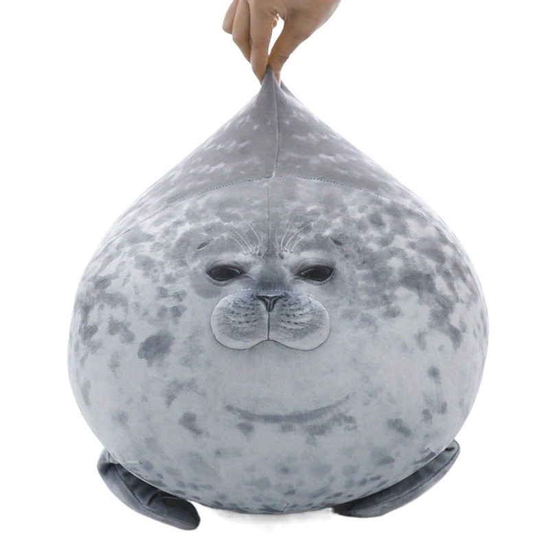 Cross-border New Product Japan Osaka Simulation Seal Doll Pillow Aquarium Popular Soft Pillow Aquarium Hair