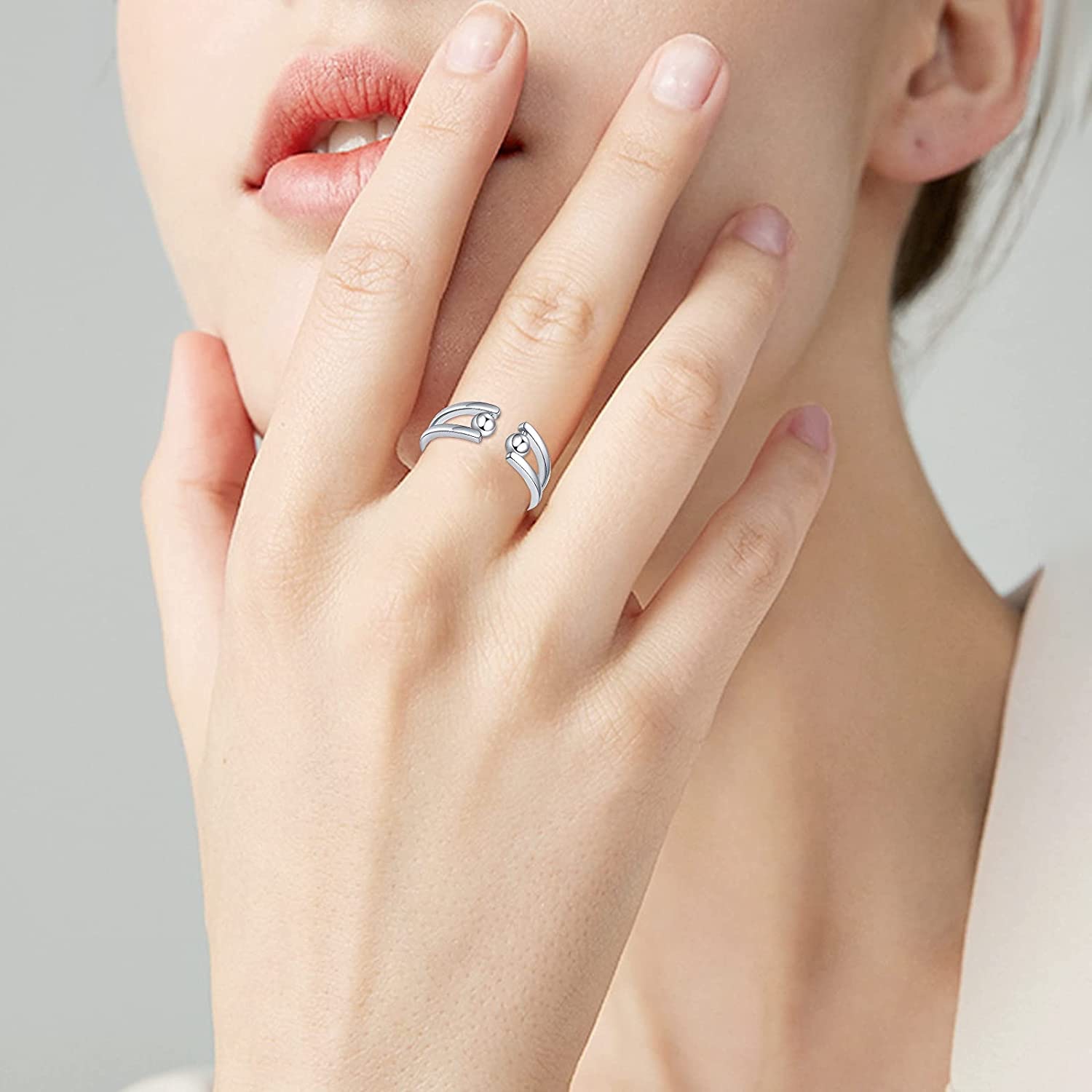 Fashion Geometric Copper Rings