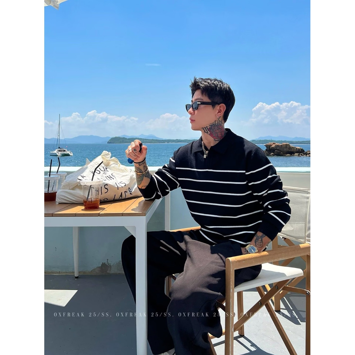 慵懒百搭长袖毛衣简约日系潮流原宿流行时尚文艺ins气质男上衣