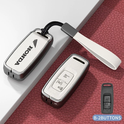 125 Protective Shell, Car key bag - standard-model-b-white-zinc-alloy-shell-hand-strap