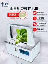 XY400全自动束带机包装纸盒快递袋捆扎机捆韭菜蔬菜包装机收紧一