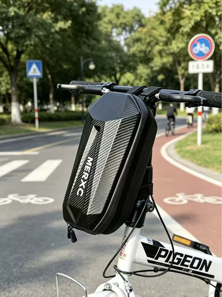Direct sales from the manufacturer: large-capacity cross-border front bag for scooters, waterproof hard shell bag for folding bikes, bicycle handlebar bag, scooter bag