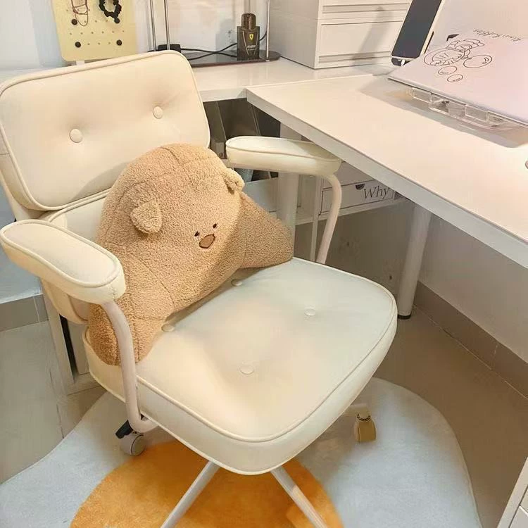 Компьютерный домашний офис, спальня, регулируемое поворотное кресло, офисное кресло для девочек, кресло для учебы, общежития, обучающее кресло для макияжа, сталь