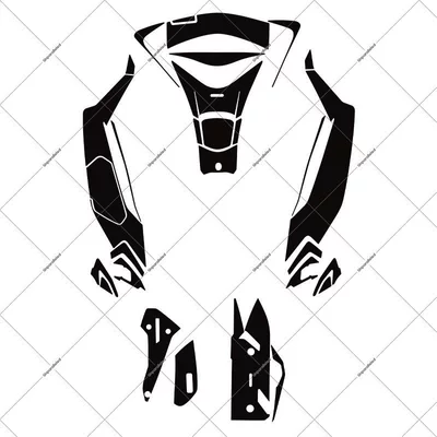 Motorcycle engine and accessories: Thickened Matte Body Waterproof Protection