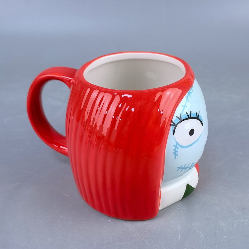 Halloween dibujos animados tazas de cerámica Jack parodia taza de Navidad Sally thriller anime calavera taza de regalo