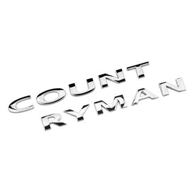 Suitable for Bmw Minis Rear Lettering Stickers and Mini Countryman Trunk Logo Metal Stickers (Car logo) - countryman-wordmark-bright-silver