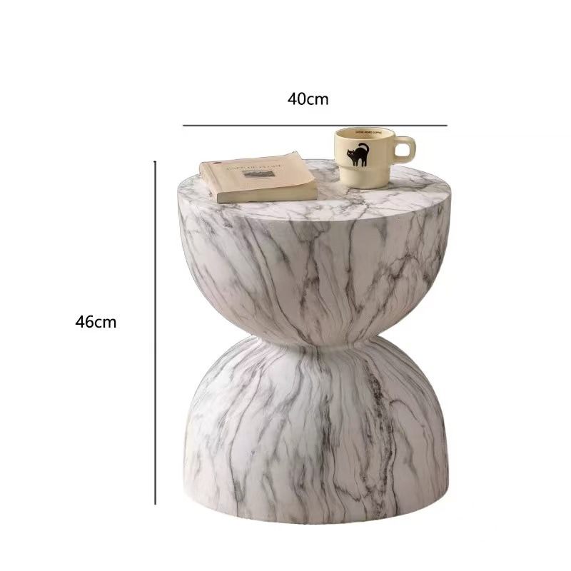 Medieval estilo imitación de cueva de magnesio piedra barro borde de varias casas de alojamiento en el hogar mesa de té gabinete de televisión mesas de cabezal de cama dormitorio balcón piscina mesa redonda