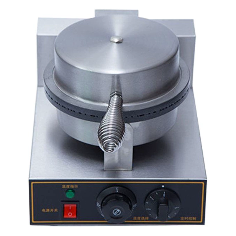 Коммерческая однорядная машина для изготовления вафельных рожков, аппарат для хрустящих рожков, оптовая продажа напрямую с завода, сладкий десерт в хрустящем рожке