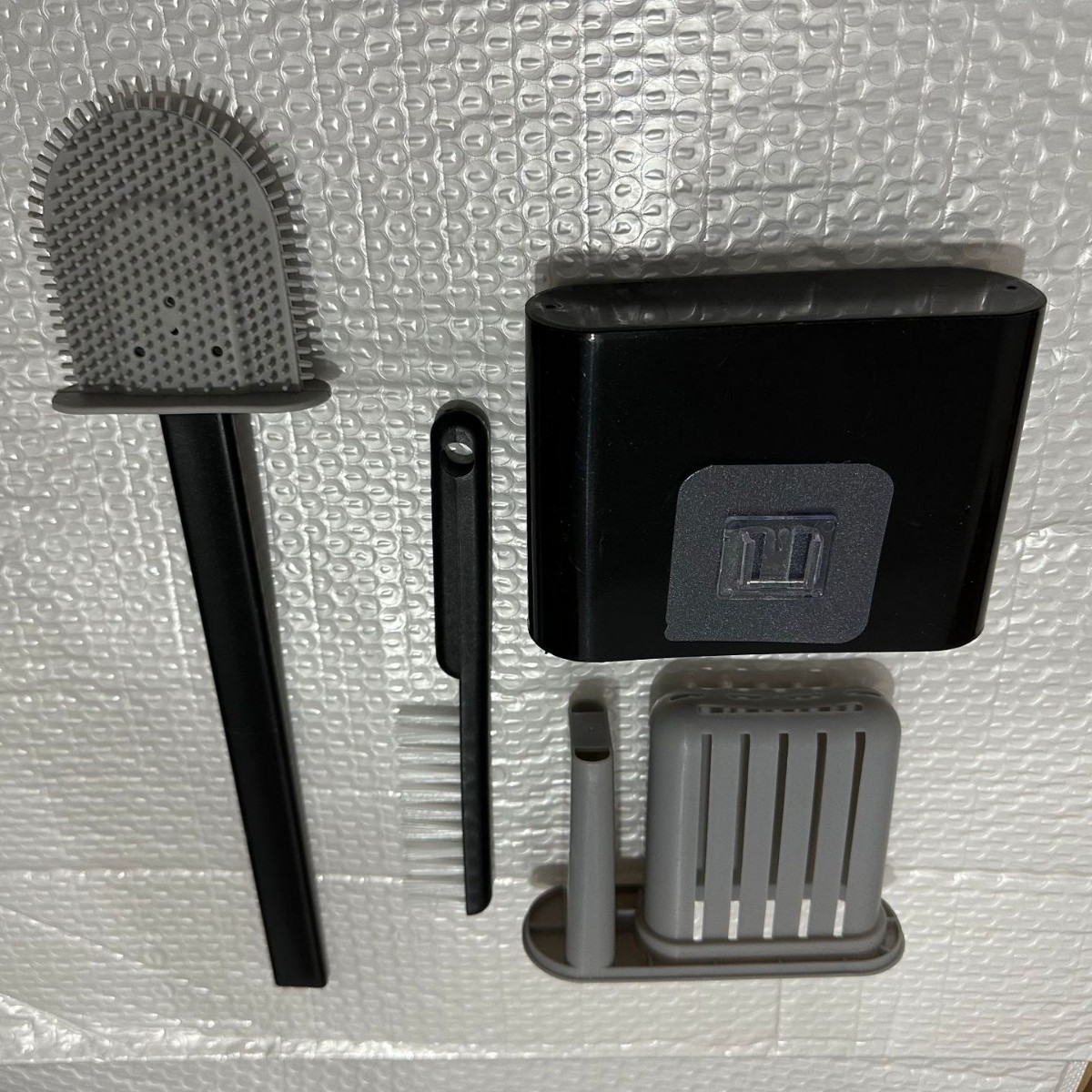 Cepillo de inodoro de silicona con asiento base cepillo de pared de mango largo silicona inodoro doméstico sin esquina muerta artefacto de limpieza