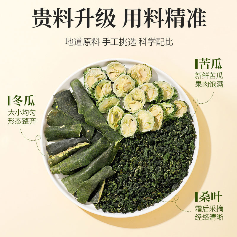 北京銅仁堂 Zhenhuang 桑の葉ダブルメロン茶 160 グラム代替茶卸売大量の火を浄化するみかんの皮|undefined