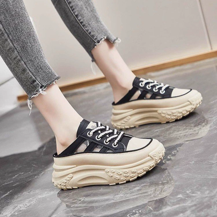 Сандалии папы женский летний 2025 новый внешний вид, носящий толстый фасон