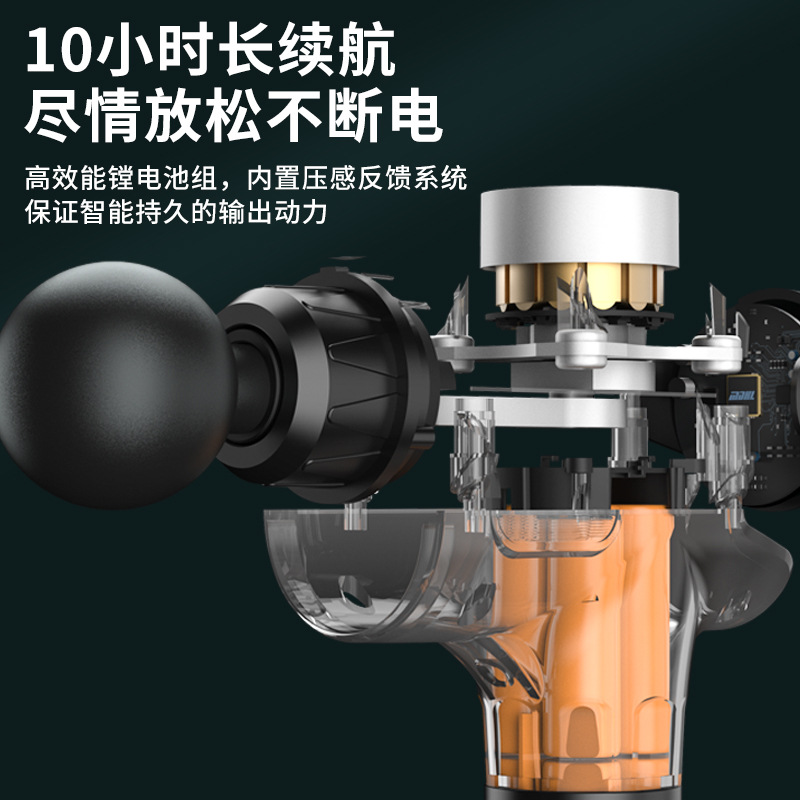 Fabricantes transfronterizos al por mayor pistola de masaje muscular de relajación muscular pistola de masaje de impacto eléctrico de fascia