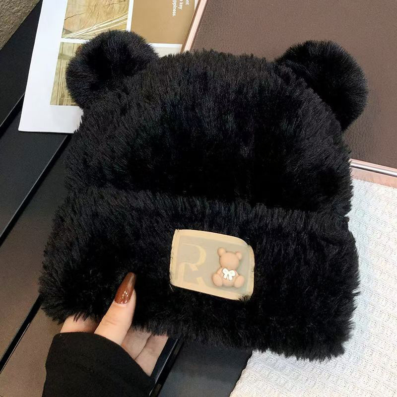 봉제인형 R 베어 로고 [블랙]