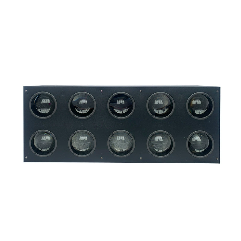 10×80W LED матричных фонарей DMX, вспышка-освещение для экспозиции, вспомогательный свет для покраски, полноцветная матричная атмосферная подсветка для сценического исполнения, лучевой эффект
