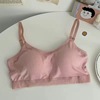 Underwear for elementary school students, thin bra top, wireless bra, push up bra, sports bra, protective underware, Korean style