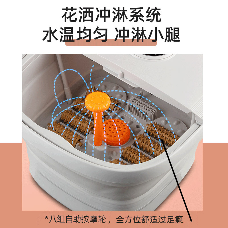 Folding Foot Bath Tub Massaging Foot Basin with Bubble Surfing Home Use Heated Electric Constant Temperature Small Wholesale