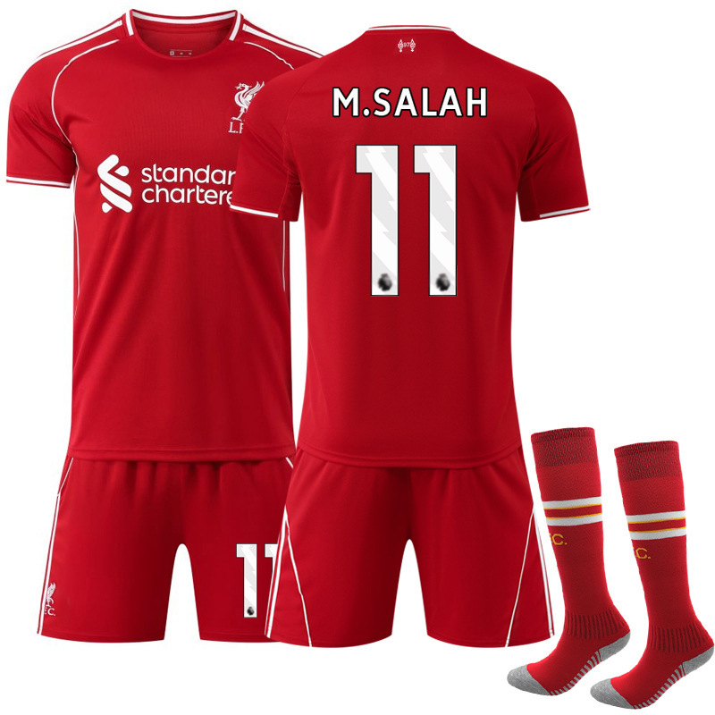 2526 Quick-Drying Club No. 11 Saah Jersey Sports Team Uniform Liverpool Stadium Football Uniform No. 7 Ve