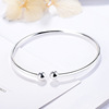 Fashionable glossy beaded bracelet, jewelry, silver 925 sample, Chinese style, simple and elegant design, wholesale