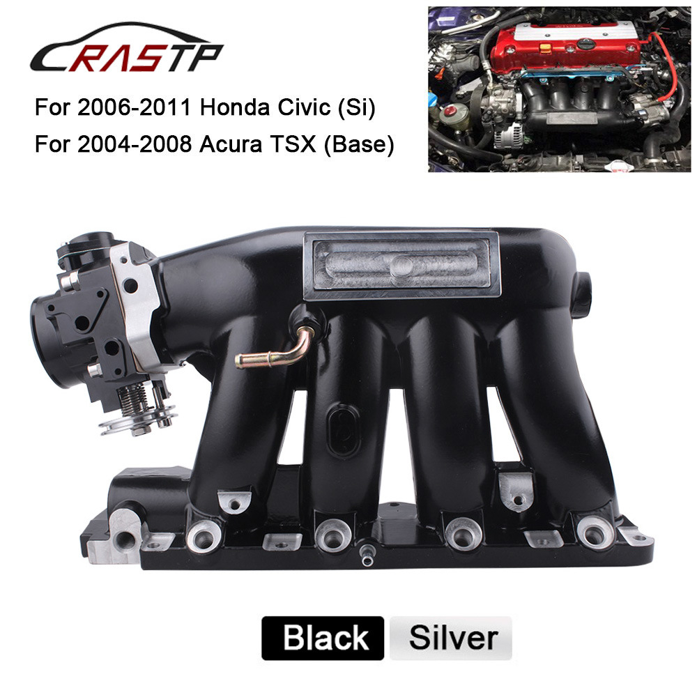 Car Modified Intake Manifold Suitable For Honda Civic K24 A2 K20 Z3 With Throttle Sensor FN2 Type
