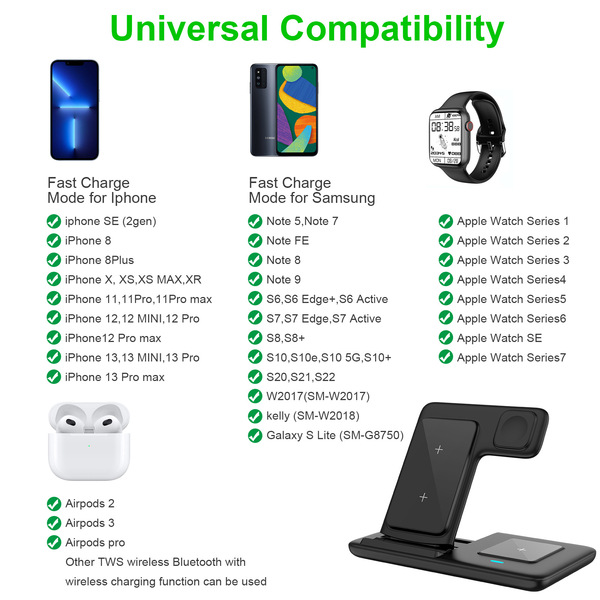 Foldable wireless charger