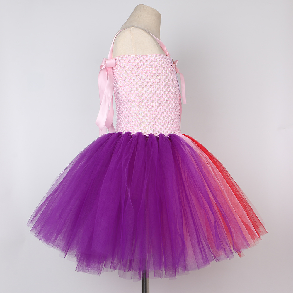 Kid's Clothing children's clothing children's Halloween witch costumes Witch is also crazy role playing mesh tulle skirt_voghion.com