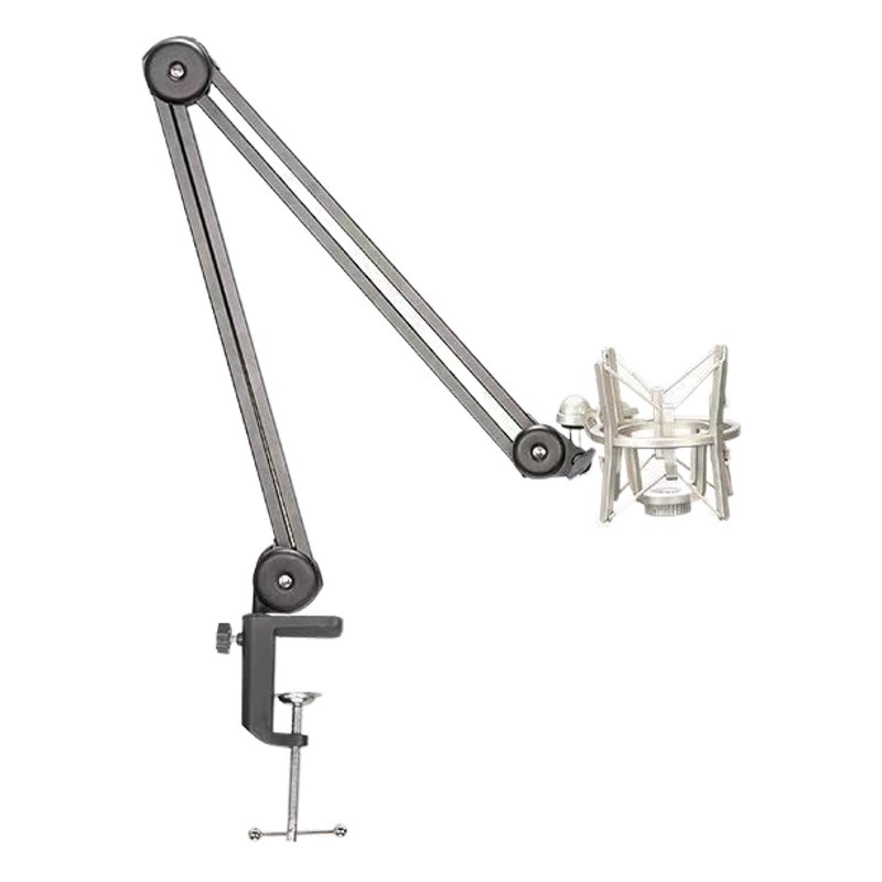 Консольный кронштейн Высококачественный Беспружинный кронштейн для микрофона Микрофон для записи Настольный Встроенный складной кронштейн для регулировки пружины