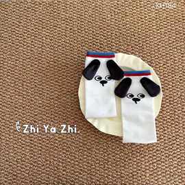 立体可爱小象狗狗袜子女春秋中筒袜设计款小众搞怪潮流卡通长筒袜