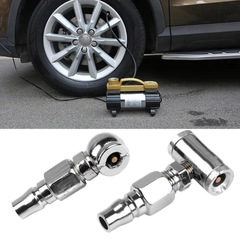 Car tire valve soft hose double head inflation nozzle Motorcycle bicycle hand pump inflation nozzle