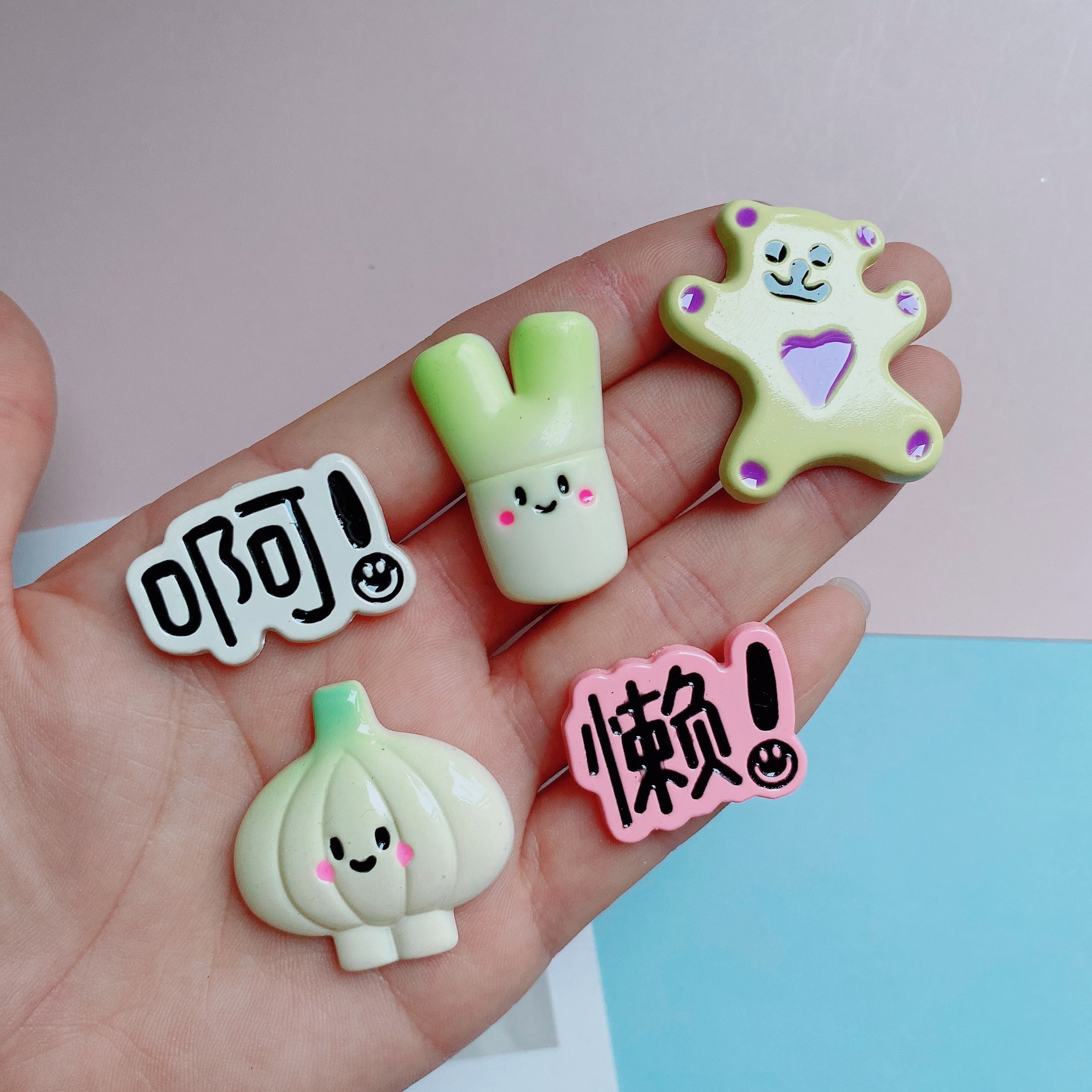 Green cute hair accessory