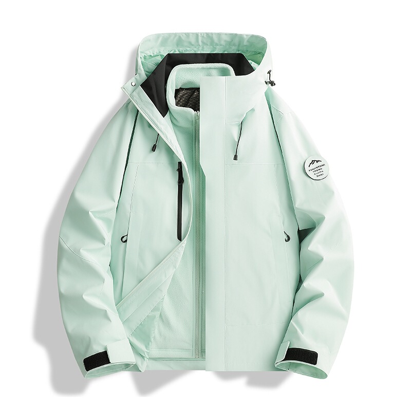 Manufacturer Dopamine Couple's Windproof Outdoor Jacket, Men's and Women's Jacket, Water-Resistant 3-in-1 Jacket