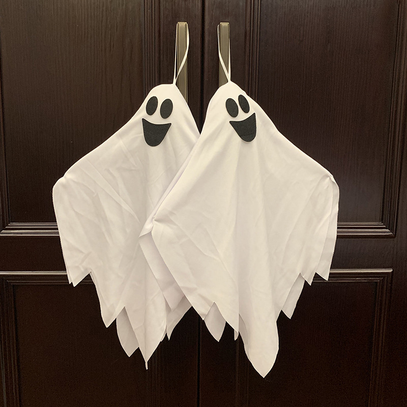 Fantasma de Halloween, fantasma colgante, horror, atmósfera de expresión múltiple, decoración de porche de patio, colgante de fantasma colgante blanco transfronterizo