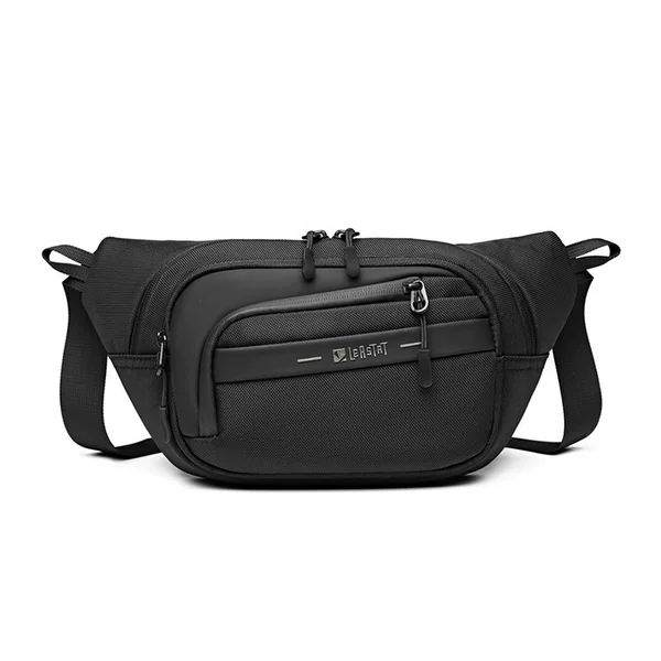 Leastat Cross-Border New Waist Bag Men's Simple Casual Shoulder Bag Commuter Sports Chest Bag Trendy Cool Crossbody Bag