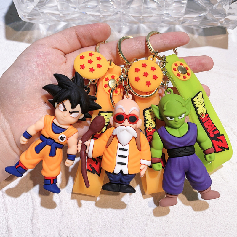 2024新しいドラゴンボールのキーホルダーのストラップのアニメの自動車のカバンは子供のプレゼントの漫画の孫悟空を飾ります。|undefined