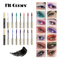 Cross-border Fit Colors 14-color waterproof curling mascara dense and easy to apply for Christmas stage makeup and foreign trade