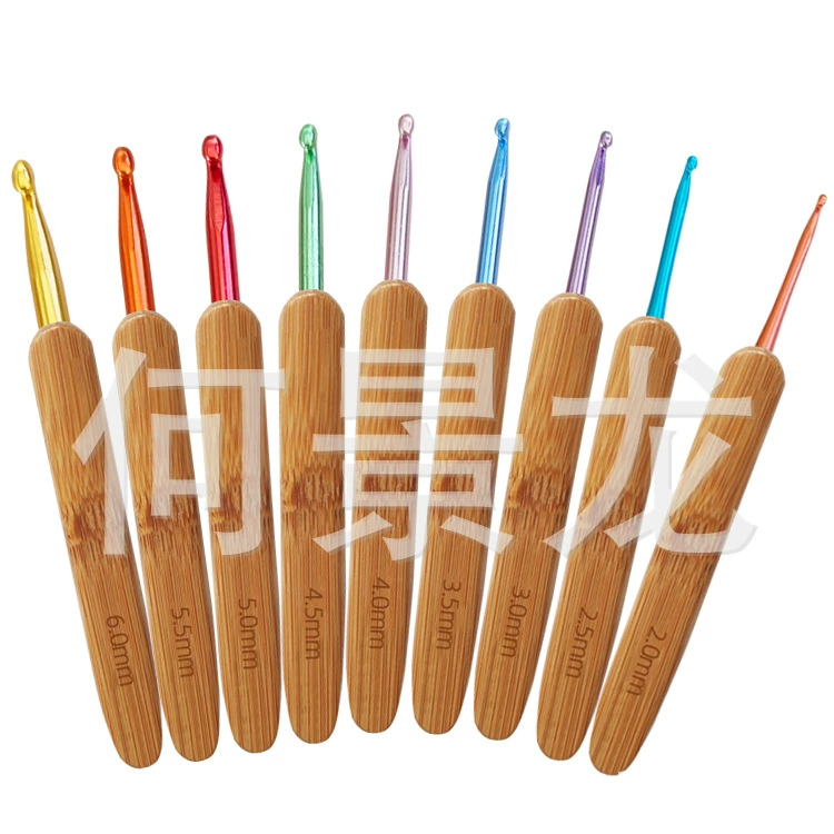 Бамбуковая ручка цвет глинозем вязание крючком 9 моделей карбонизированные вязаные крючком спицы цвет бамбуковая ручка вязание крючком