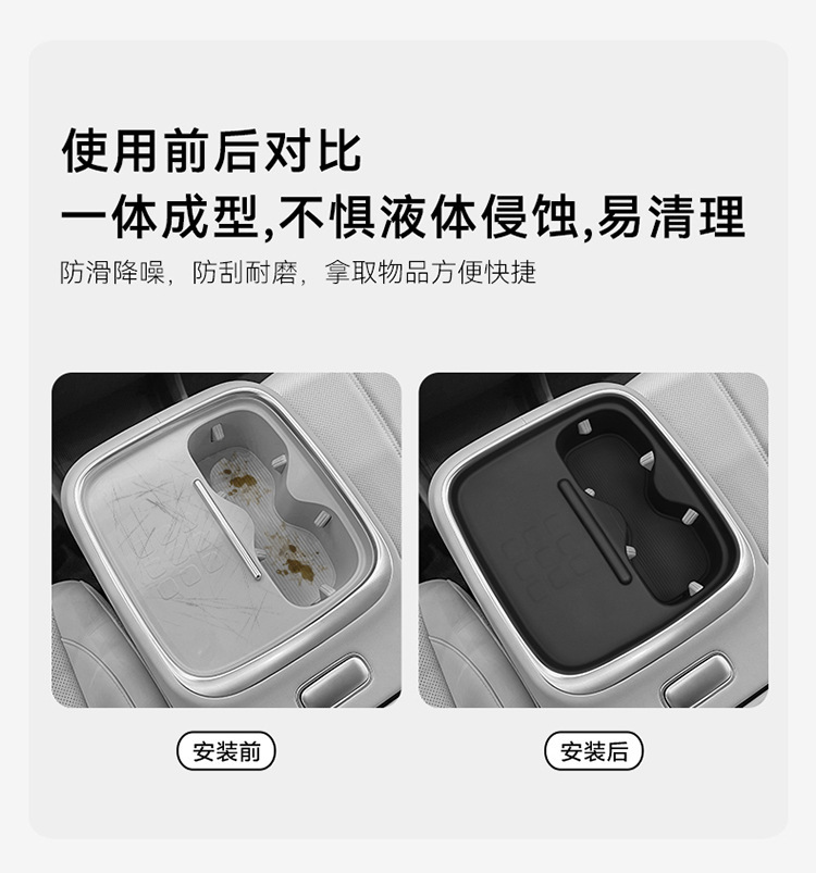 Suitable for EAN UT Central Control Wireless Silicone Anti-slip Pad Car Water Cup Protective Cover Auto Supplies Modification Accessories