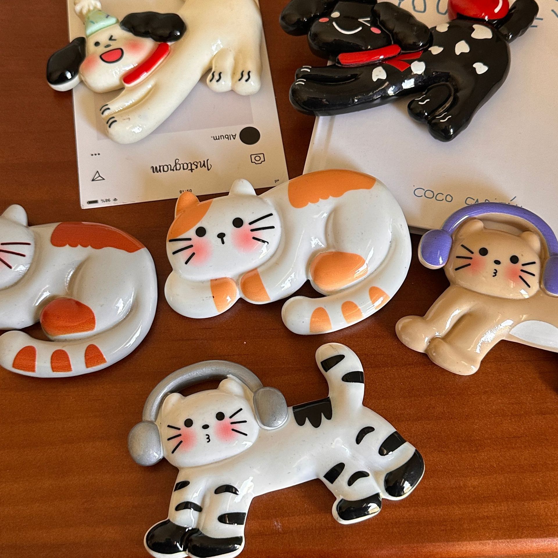 70g Weight Refrigerator Magnet Home Textiles & Decor Type Resin Material Dog Pattern Cartoon Style, Cute Style Cartoon Style Cute Dog Resin Refrigerator Magnet Artificial Decorations 3