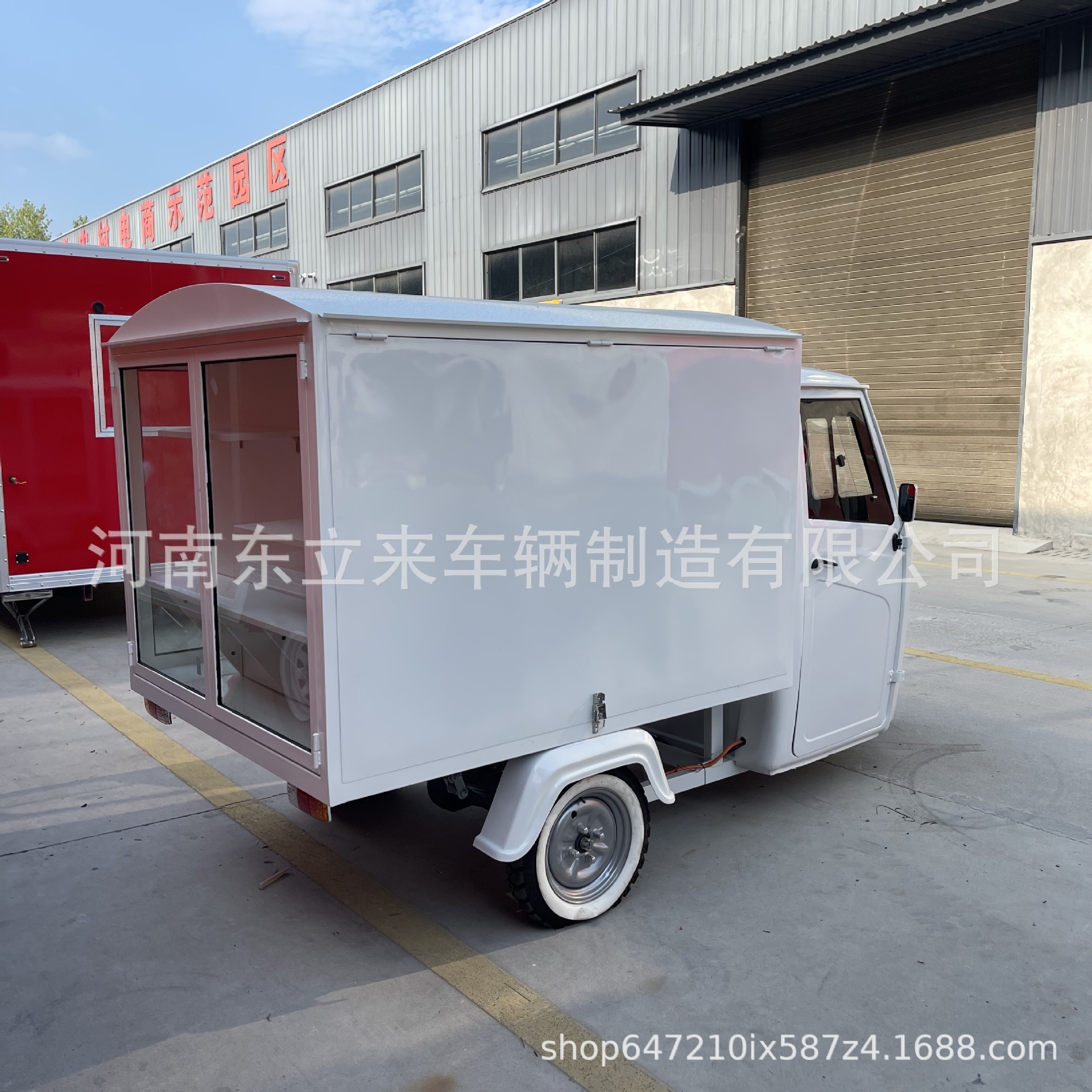 Fabrica directa de triciclos eléctricos BYJIAO móviles cocineros multifuncionales de exportación transfronteriza de snack