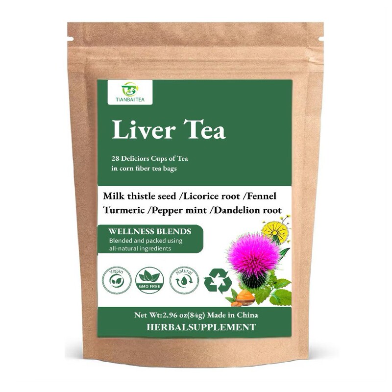 Liver Tea Cross-Border Milk Thistle Seed, Turmeric, and Dandelion Root Combination Tea Bags, Direct Shipment from the Manufacturer Liver Tea Cross-Border Milk Thistle Seed, Turmeric, and Dandelion Root Combination Tea Bags, Direct Shipment from the Manufacturer