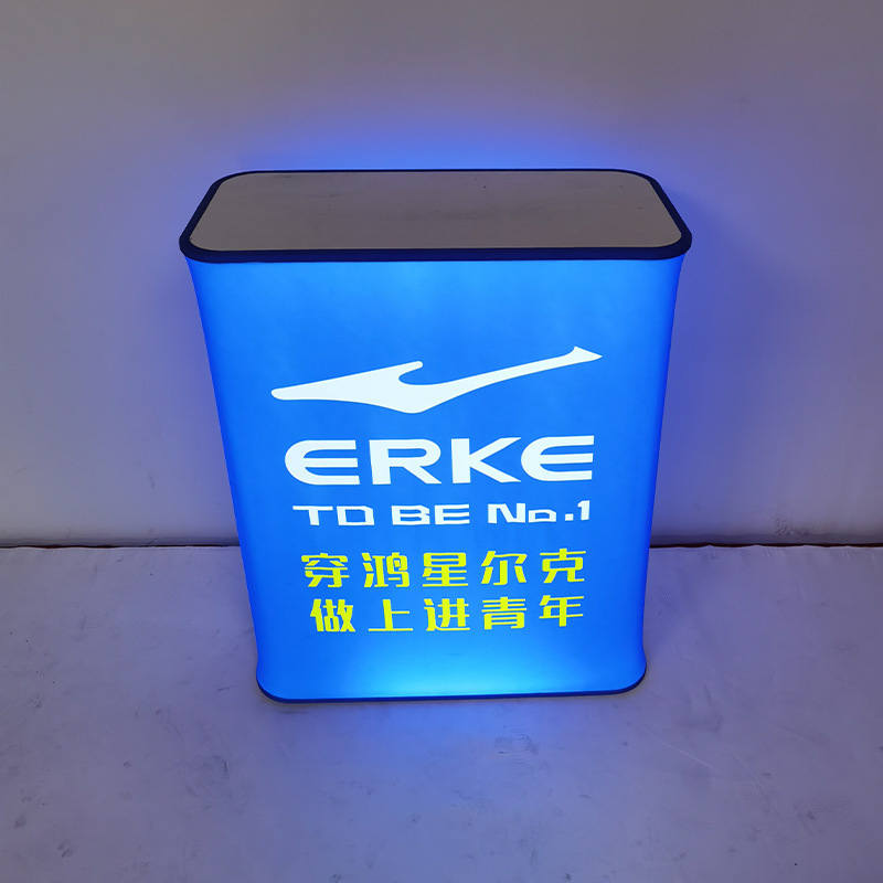 26 Types of Foldable Hydraulic Promotional Tables, Extendable Folding Display Tables, Illuminated Exhibition Stands