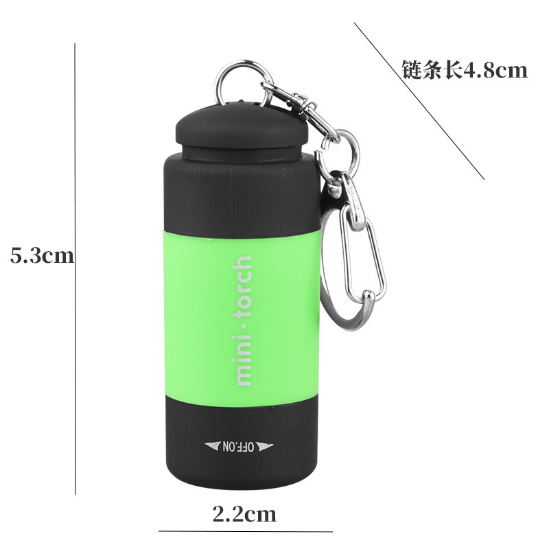 クロスボーダー懐中電灯強力な光爆発ミニキーホルダー懐中電灯長いバッテリー寿命 USB 充電屋外懐中電灯緊急|undefined