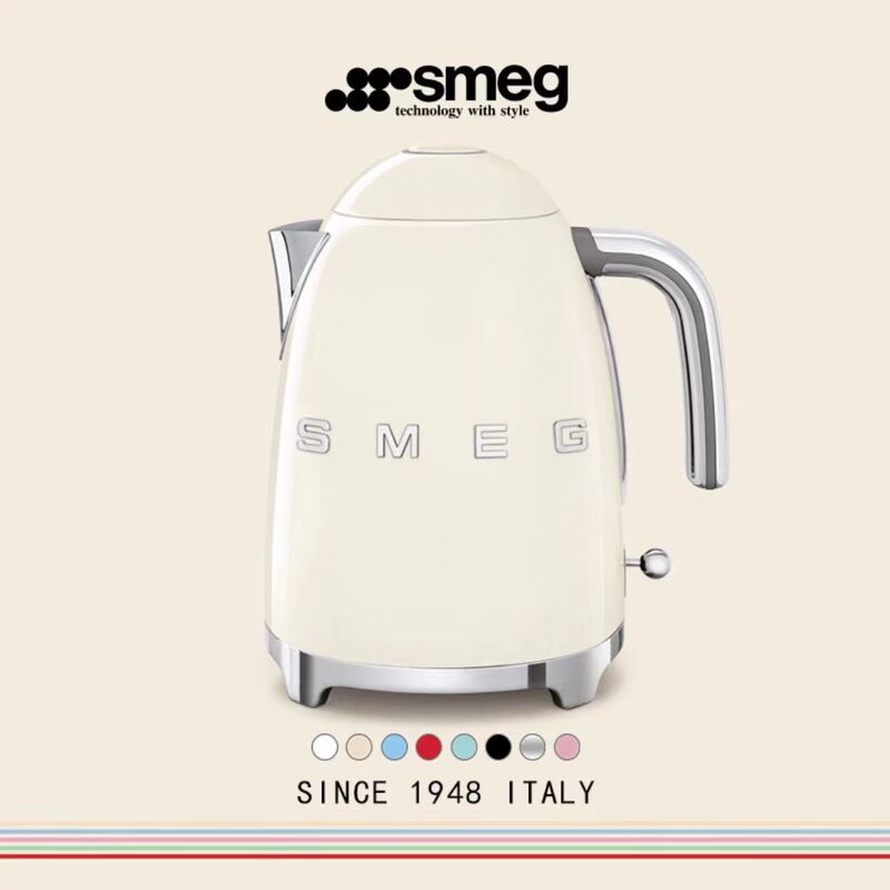 Электрический чайник SMEG KLF03, чайник 1,7 л, бытовой ретро, большой емкости, автоматическое отключение и сохранение тепла