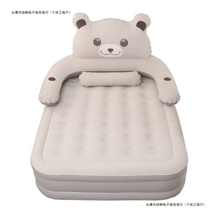 Heightened Automatic Home Double Inflatable Bed Thickened Single Floor Air Mattress Camping Outdoor Folding Portable