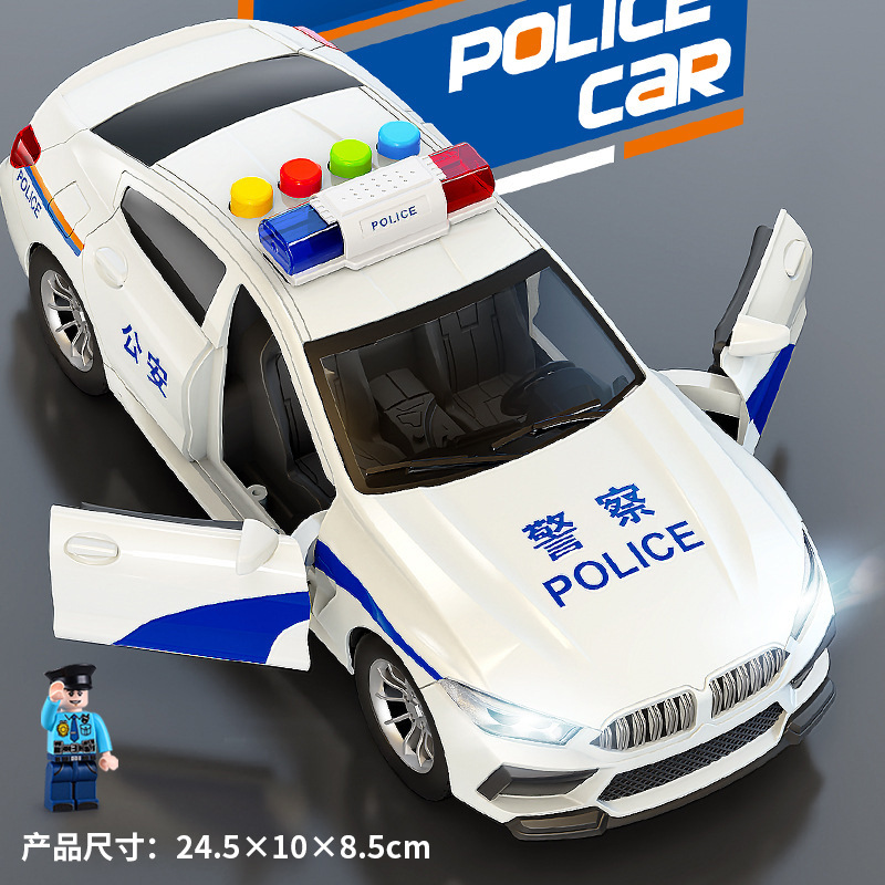 120 niños ambulancia juguete niños y niñas modelo de coche médico de gran tamaño camión de bomberos simulación coche de policía